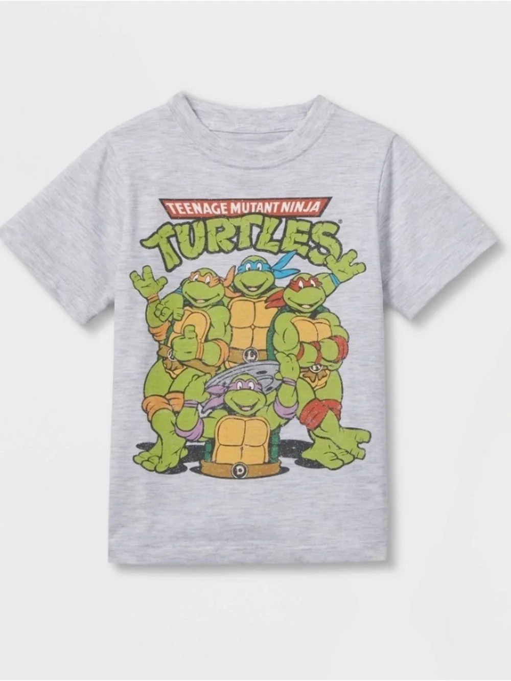 Nickelodeon Teenage Mutant Ninja Turtles Heather Gray Graphic Tee
